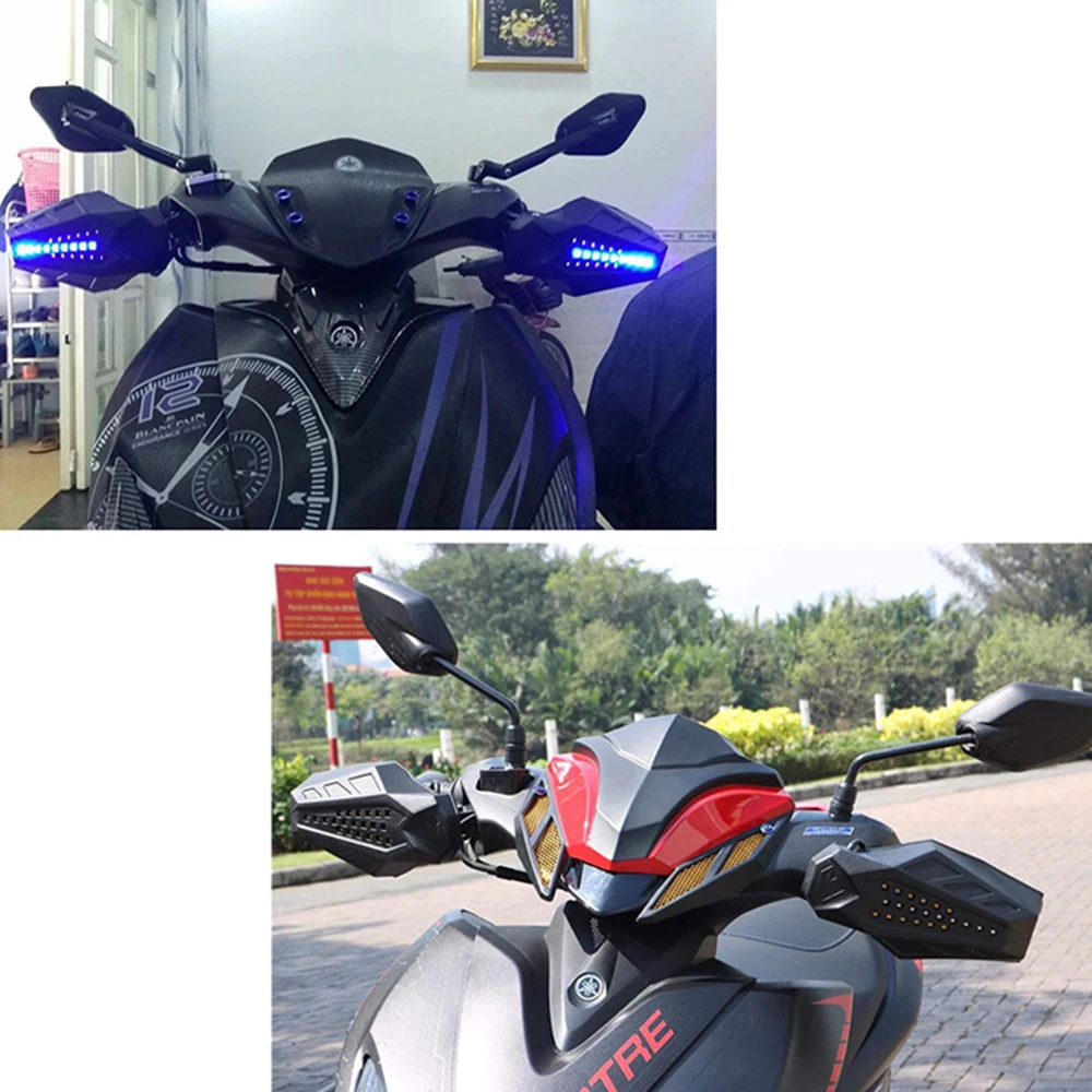 Motorcycle wind shield Handguards LED Light For yamaha r6 2008 honda varadero fazer 600 cbr900 rr kawasaki zr7 | Автомобили и
