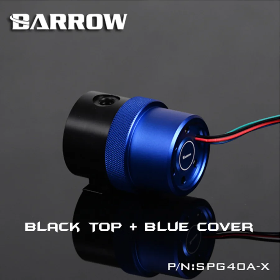 BlackTop-BlueCov Курган SPG40A-X, 18 Вт PWM комбинированные насосы, Wite резервуары, насос резервуар комбинация, 90/130/210 мм резервуар компонент - Цвет лезвия: BlackTop-BlueCov
