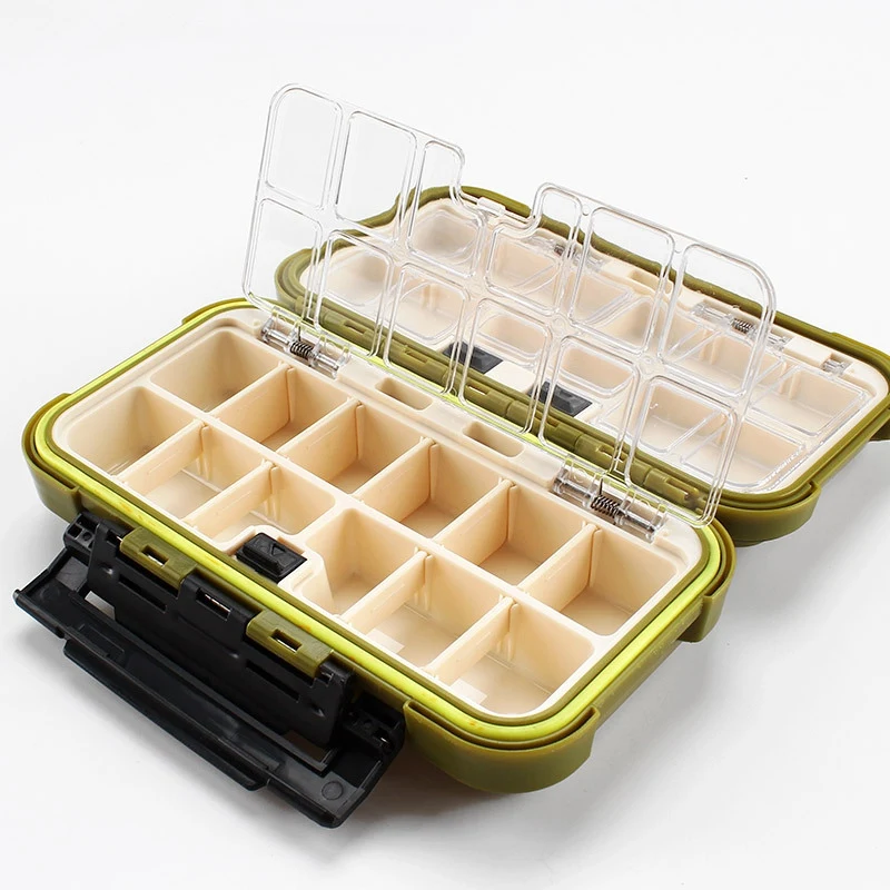 

Waterproof Fishing 24 Compartments Box Case Double Side Fishing Tackle Storage Containers Carp Fly Fishing Accessory