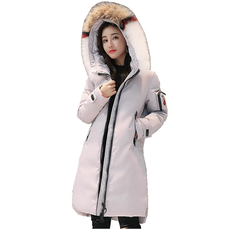 (TopFurMall) европейские зимние женские парки пуховые пальто толстовка с мехом енота