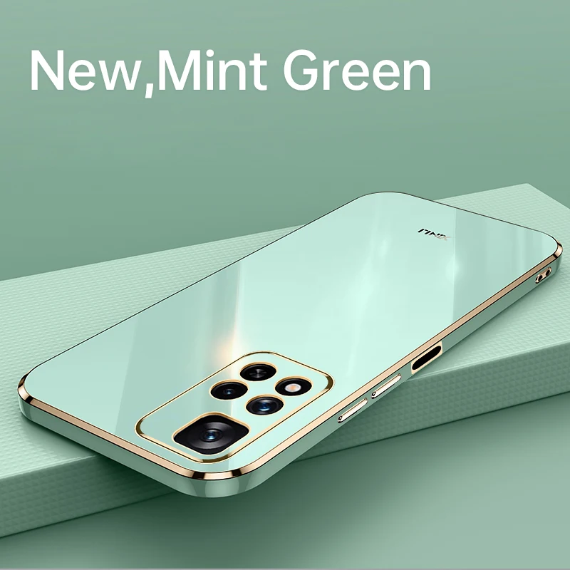 

For Redmi Note 11 10 Pro Max Case Plating Glossy Soft Silicone Rubber Phone Cover For Xiaomi Redmi Note 10 Note11 Pro Plus Case