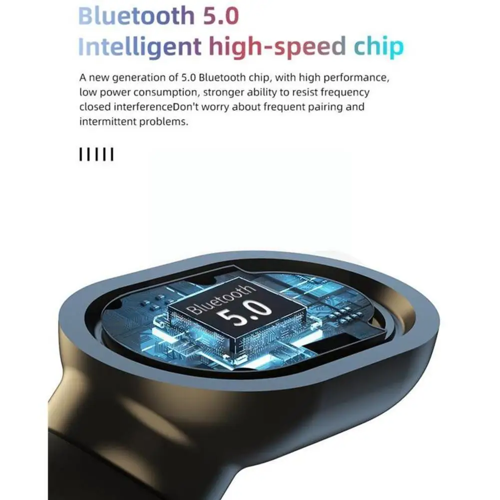 

Беспроводные наушники Bluetooth 5,0, наушники с зарядным устройством, стерео O4V3