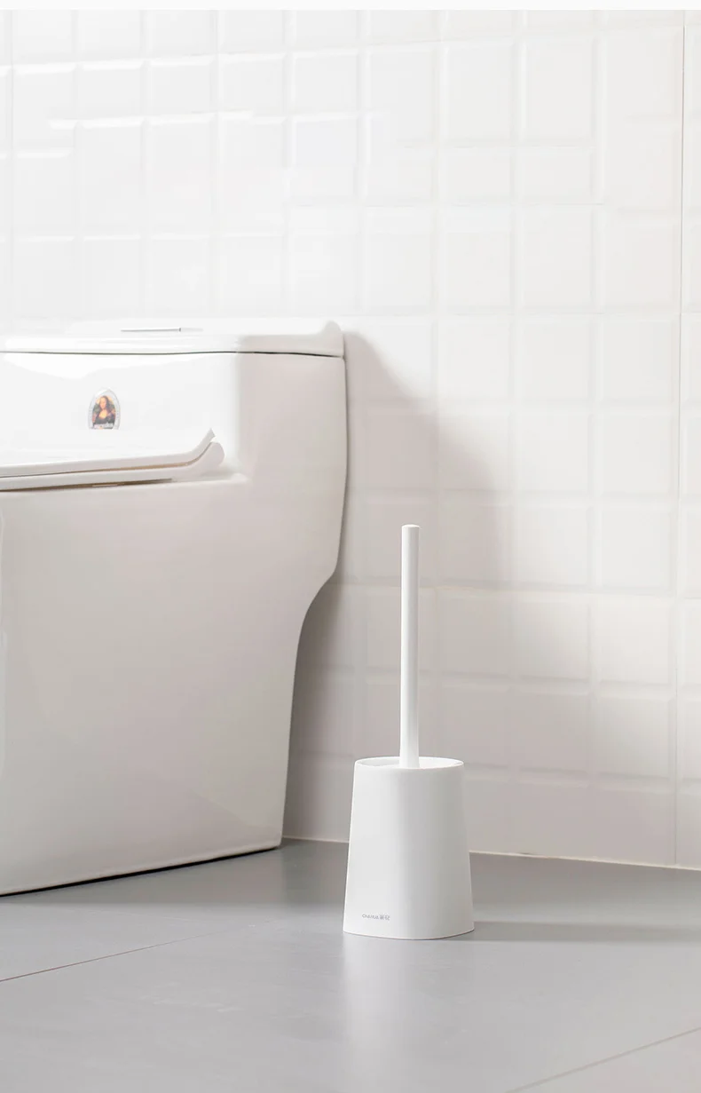 

Soft Bristle Toilet Brush Holder Set Leak Proof Bathroom Cleaner Brush Head Szczotki Do Toalety Toilet Brush Holders BG50TB