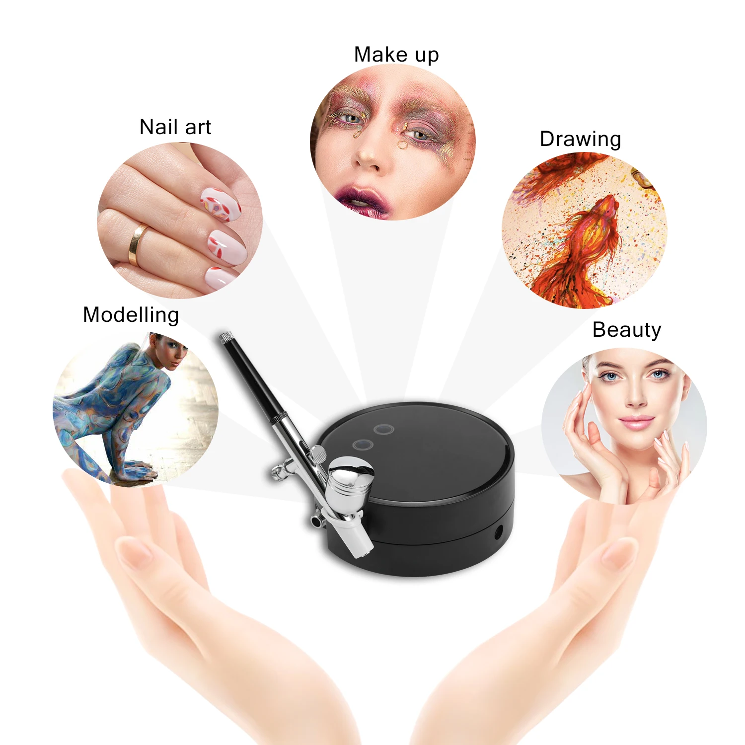 

Airbrush Portable Spray Pump Pen Air Compressor Set for Makeup Art Painting Craft Flower Spray Model Beautiful Airbrush Kits