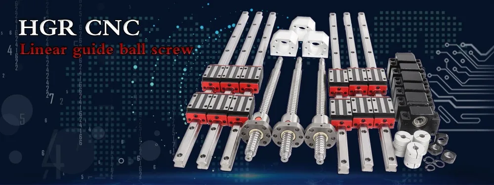 2 серии трек HGR15+ 1 мяч SFU1605 любой длины+ шариковый винт Опора BK/BF12 HGH15CA HGW15CC