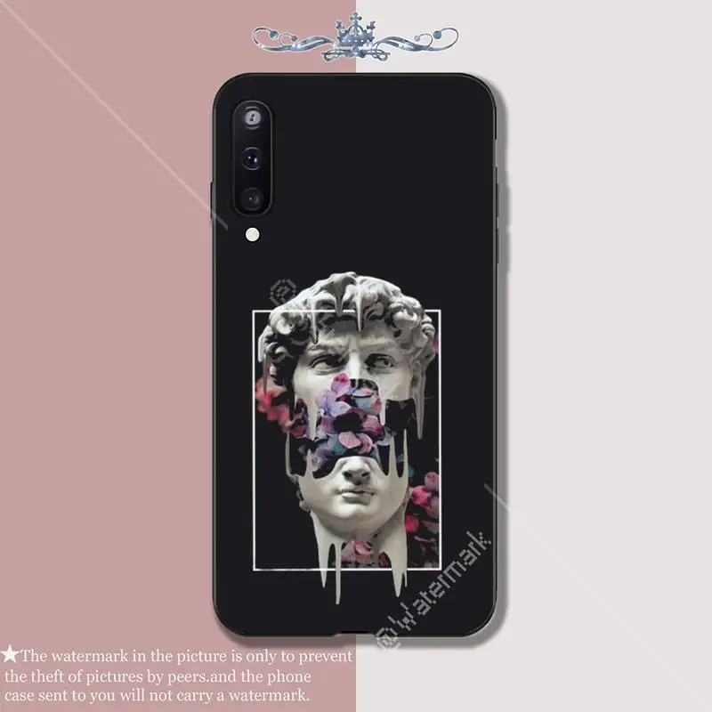 Чехол для Samsung Galaxy A 01 11 20 30 31 40 50 51 70 71 80 81 91 силиконовый чехол со статуей Давида Моны