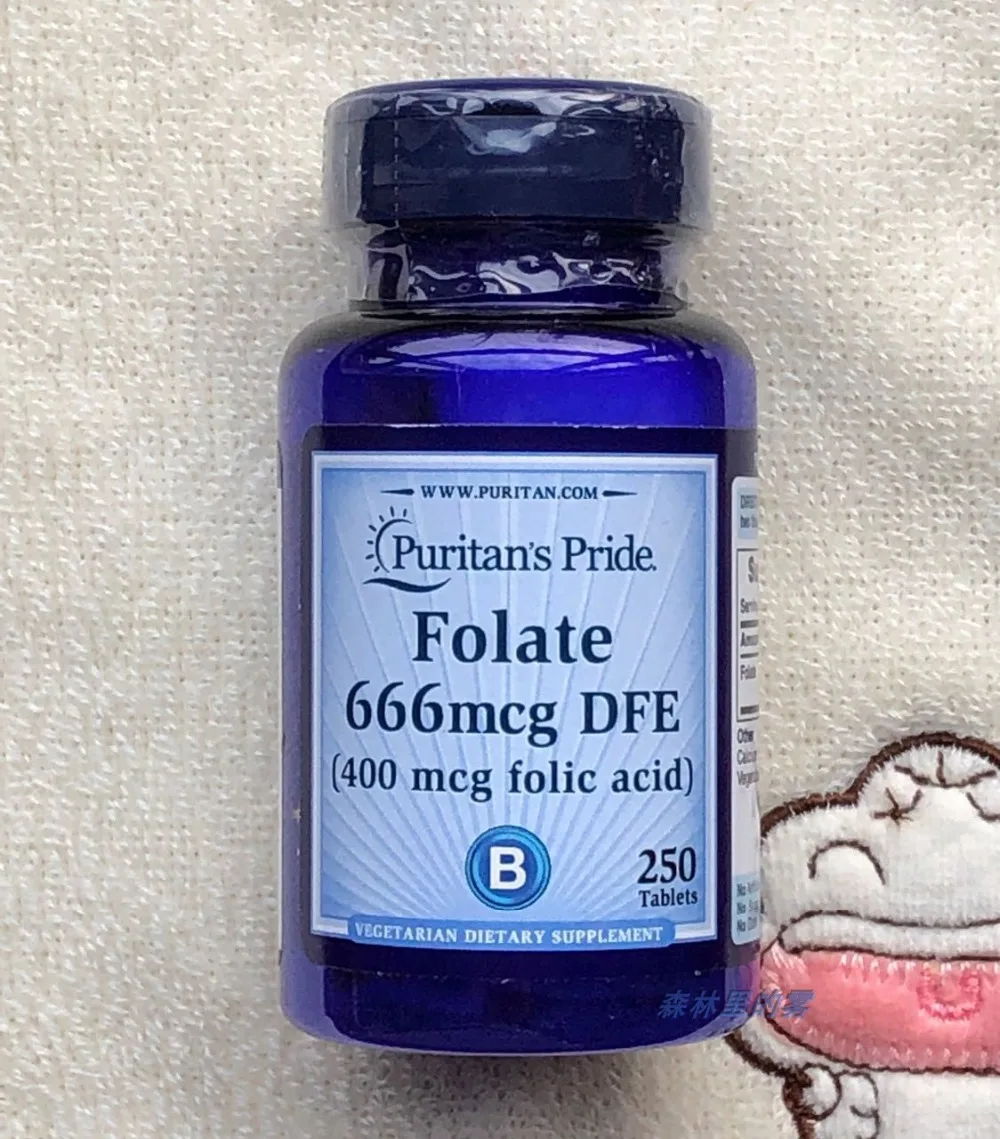 Бесплатная доставка фолат 666 мкг DFE (400 фолиевой кислоты) 250 таблеток| |