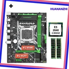 Материнская плата HUANANZHI X79 Micro-ATX, комбинированная двойная материнская плата M.2 SSD слот ЦП Intel Xeon E5 2640 SROKR 2,5 ГГц ОЗУ 8 Гб (2*4 Гб) REG ECC деталь ПК сделай сам