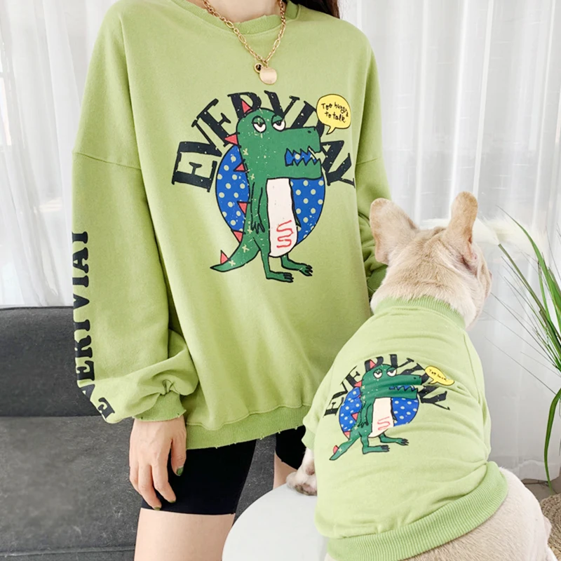 Мультяшная Одежда для питомцев костюм с капюшоном собаки теплая зимняя одежда