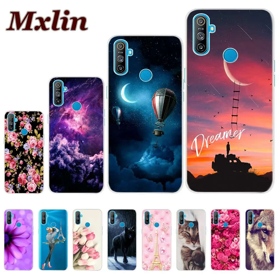 Чехол для Oppo Realme C3 мягкий силиконовый чехол из ТПУ с принтом RMX2020 RealmeC3 телефона s C 3