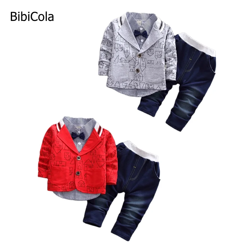 Комплект одежды для мальчиков BibiCola весенне-осенний комплект детей кофта