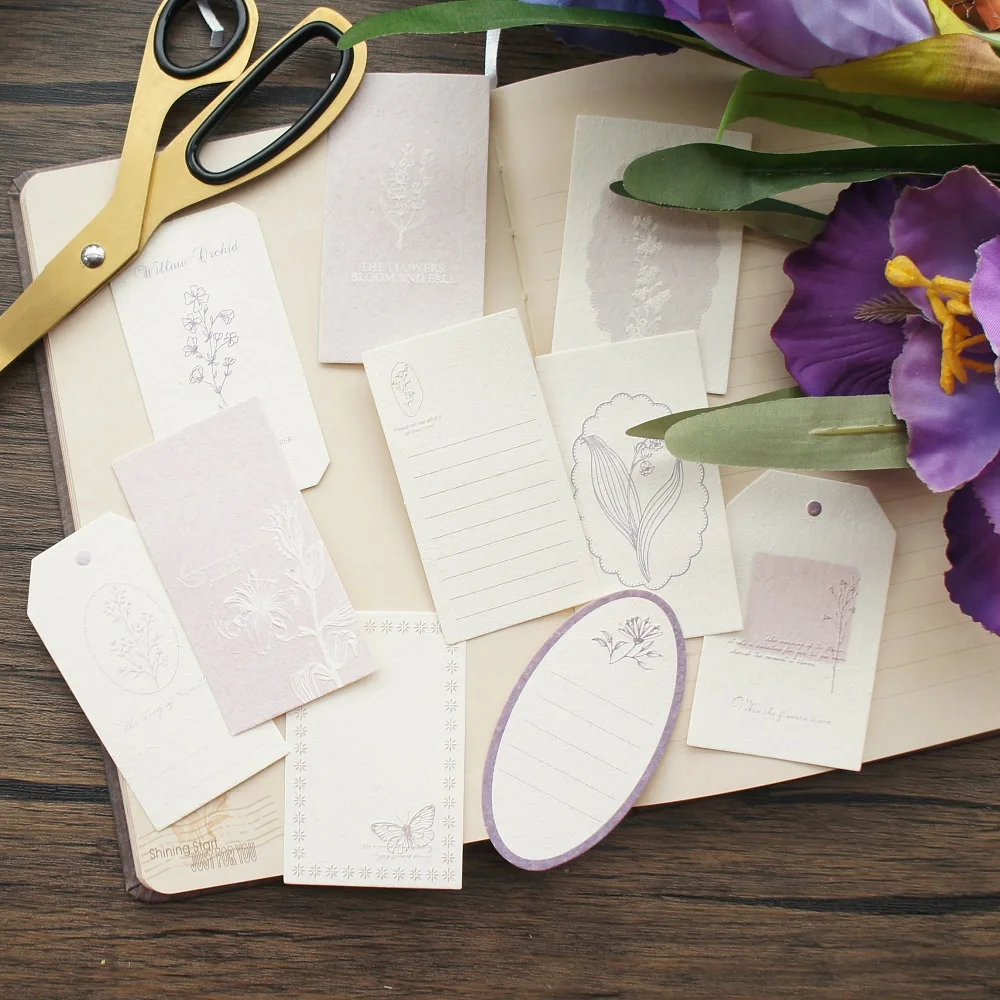 Рельефный дизайн печати 30 шт. светло-фиолетовый ландыш стиль сделай сам