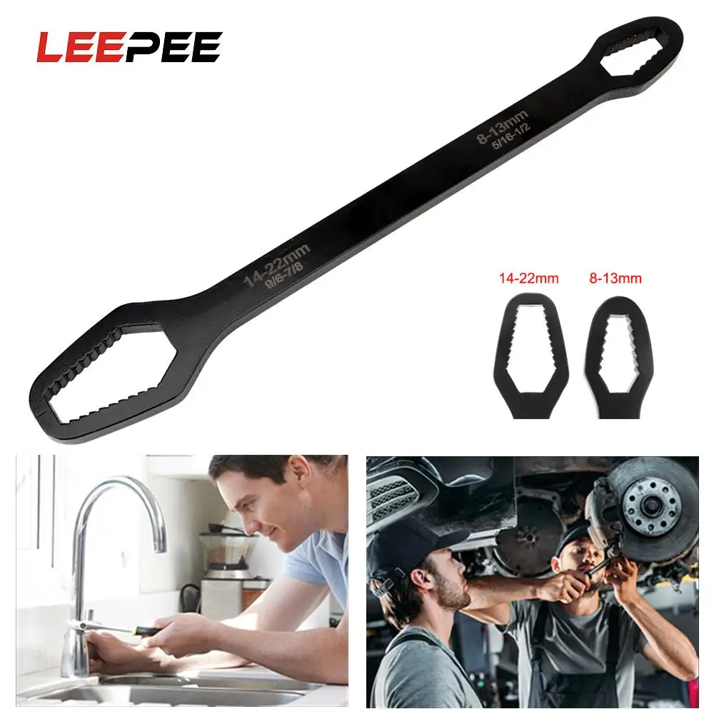 

45 # stilless стальной торкс гаечный ключ трещотки 8-22 мм регулируемый гаечный ключ для очков для велосипеда мотоцикла автомобиля Инструменты для...