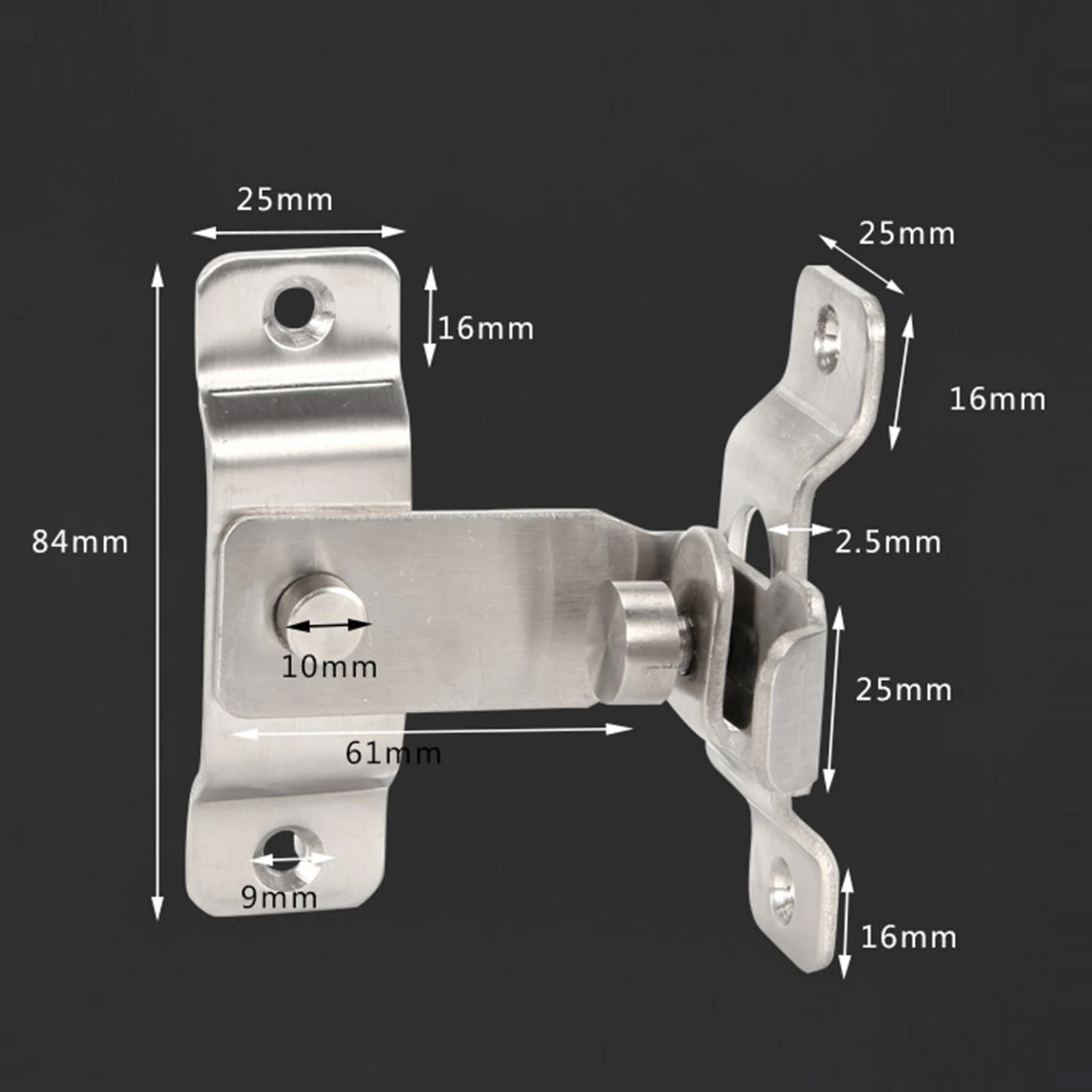 Пряжка из нержавеющей стали под прямым углом 90 градусов с крючком