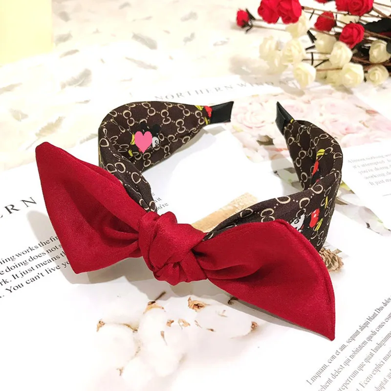 

Cute Headband Creative Headband Cartoon Mickey Bowknot Fashion Simple Design Headband Gift All-Match Headdress Girl
