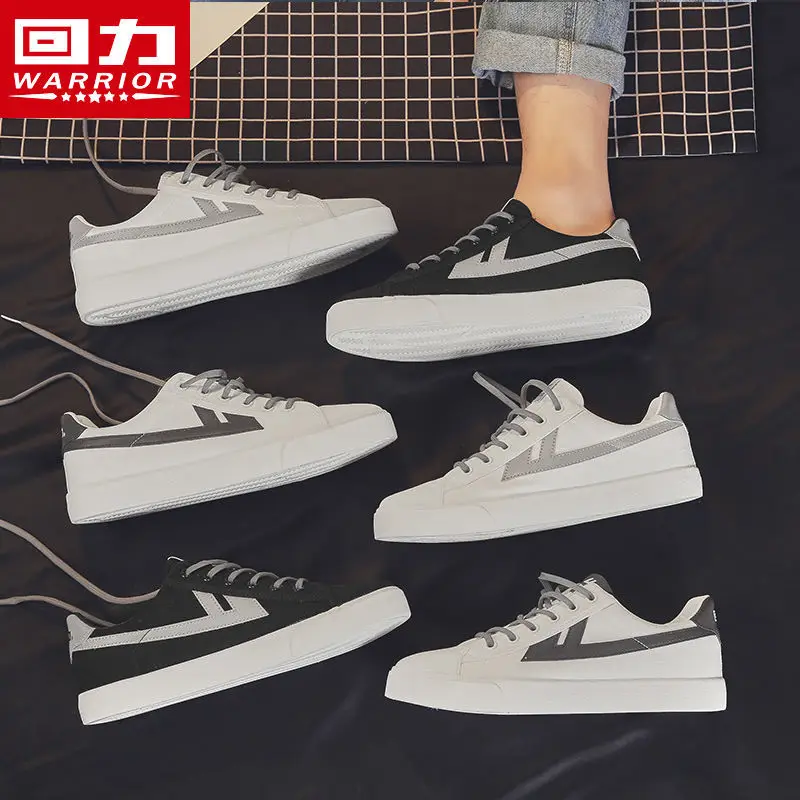 2021 New Brand Warrior Classics Vulcanize Canvas Shoes Men Women Casual Skateboarding Shoes Students Reflective Sneakers