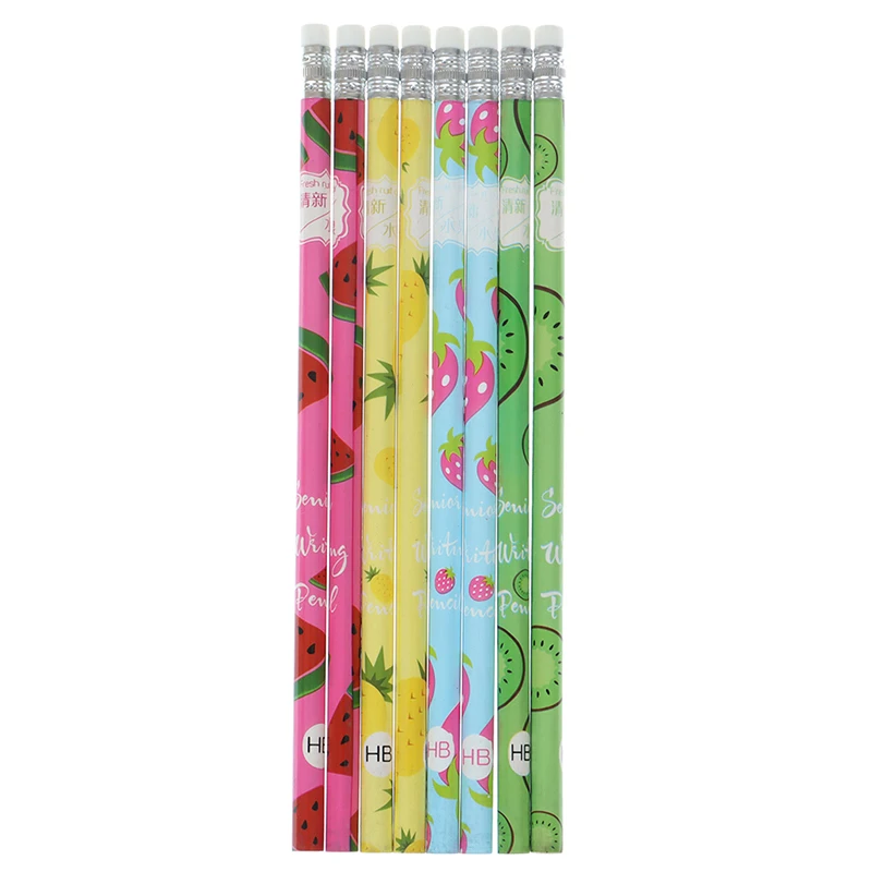 

12pcs/box Fruits Pattern Wood Pencil School Office Supply Student Stationery
