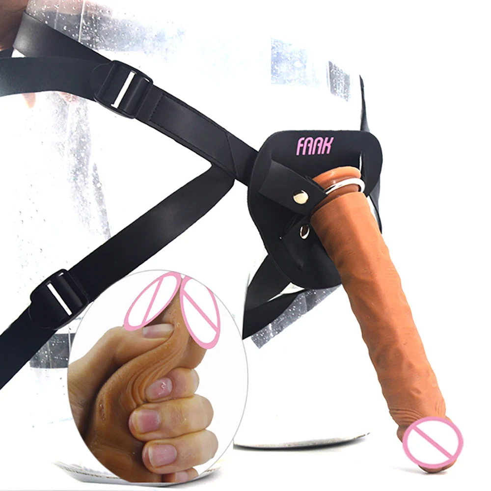 Фаллоимитатор фаллоимитатор FAAK реалистичный гибкий член анальный и пенис трусов
