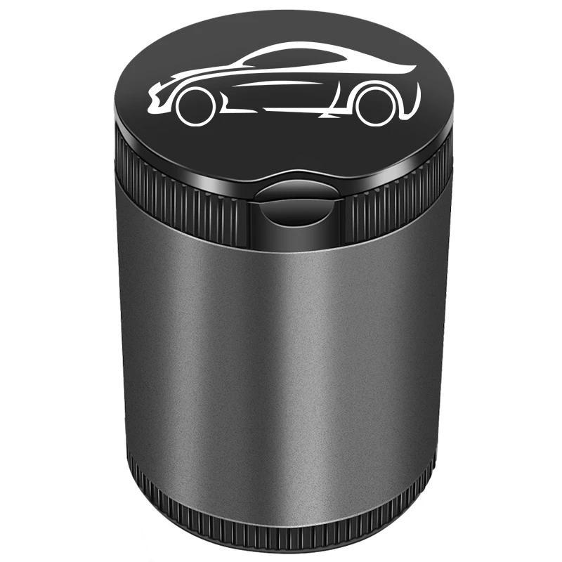 Автомобильная пепельница коробка для сигарет светодиодный ная алюминиевая