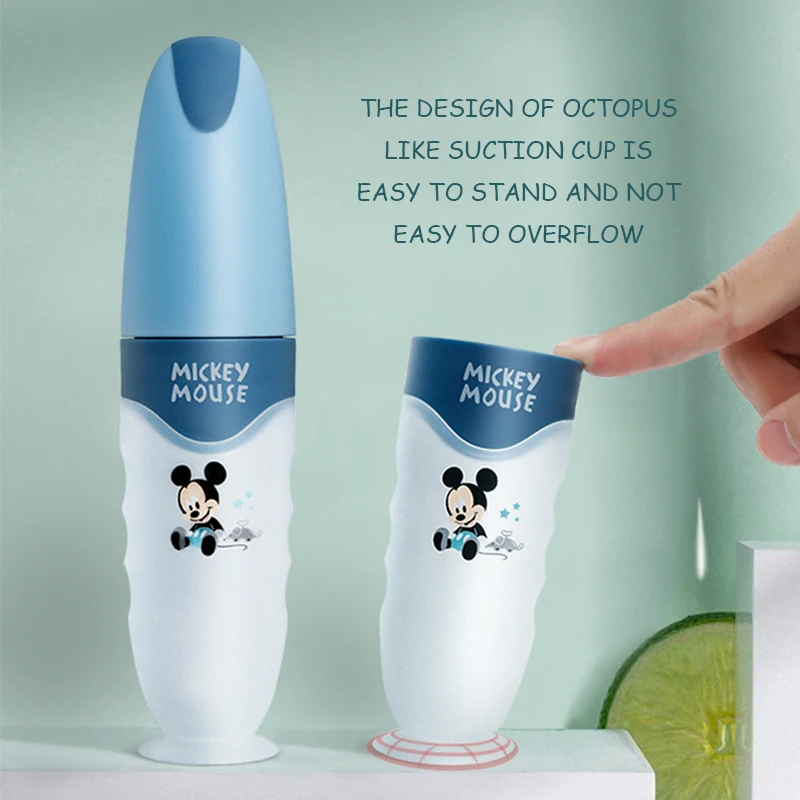 Disney для выдавливания ложка кормления прекрасный Безопасность младенцев