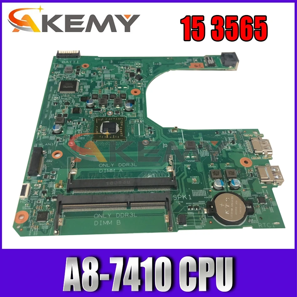 

Akemy A8-7410 для Dell Inspiron 15 3565 материнская плата 15276-1 Y25DC VGAport материнская плата CN-0GW4F0 GW4F0 100% тестирование