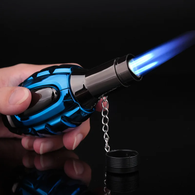 

Ceative Windproof Spray Gun Lighter Jet Turbo Turch Cigar Lighter Gas Butane Lighter Cooking Kitchen Lighter Smoking Accessories