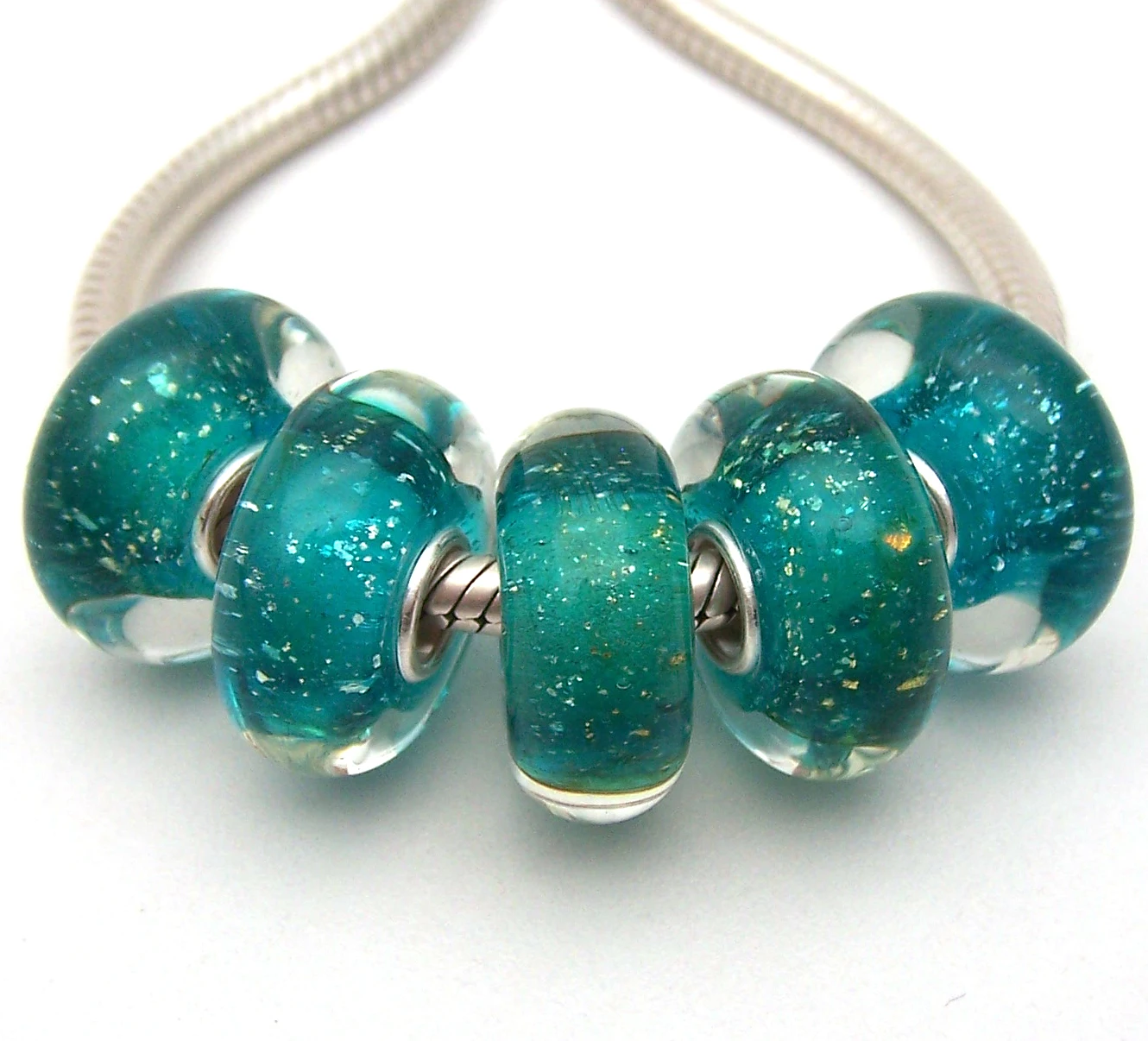 JGWGT 1386 5X Authenticity S925 Sterling Silver Beads Murano Glass beads Fit European Charms Bracelet diy jewelry Lampwork