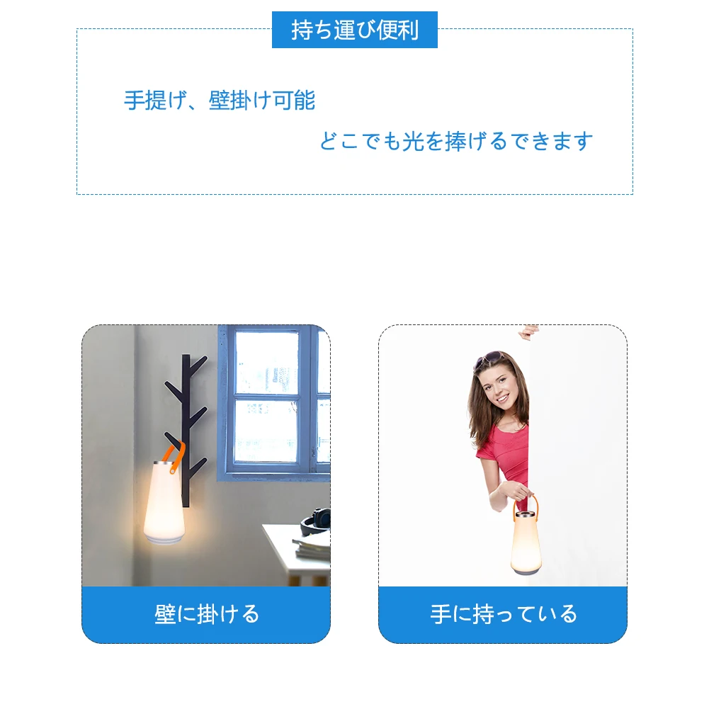 

Touch Lamp Camping Lamp Portable Wireless LED Home Night Light Table Lamp USB Rechargeable Touch Switch Outdoor Camping