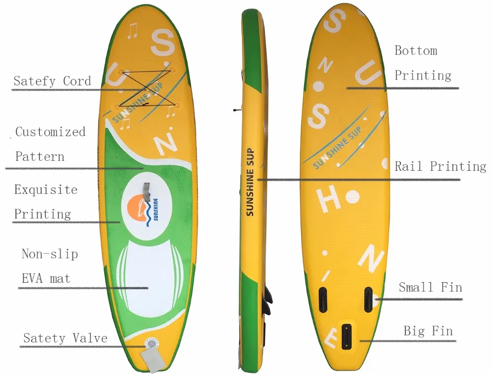 

Free Shipping Wholesale 305*76*15cm Inflatable SUP Stand up Paddle Board Yoga Board Tourning Board