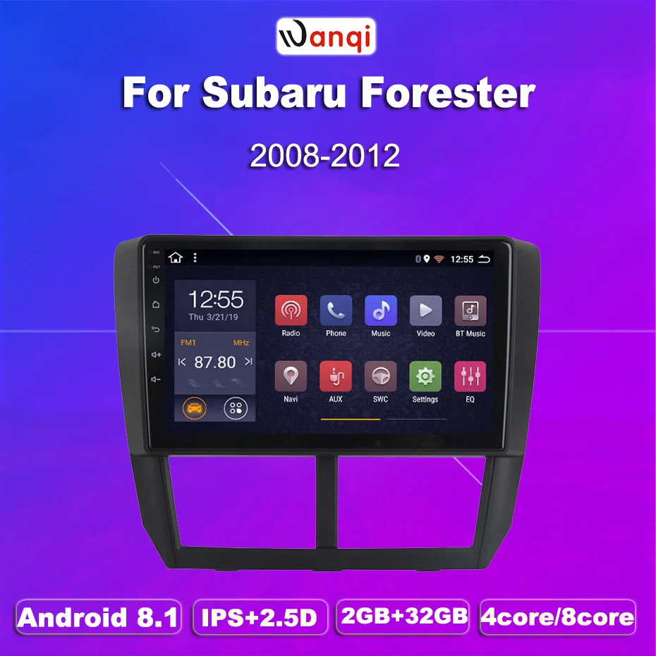2G RAM 32G ROM Android 8.1 Car DVD Multimedia Player GPS for Subaru Forester 2008-2012 radio stereo navigation | Автомобили и