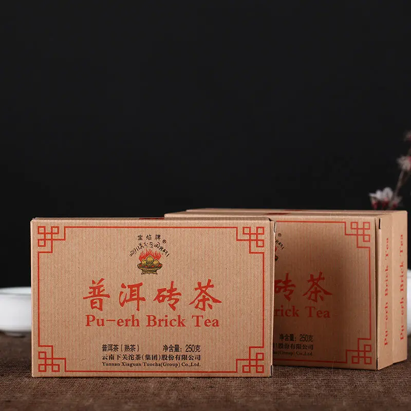 2019 / 2020 XiaGuan BAO YAN Пуэр Кирпич Чай китайская диета 250g Шу Ripe| |