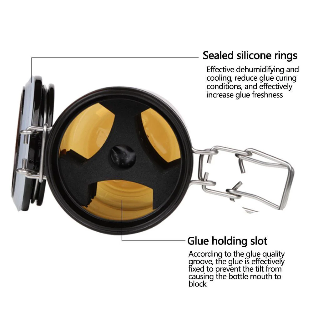 Емкости для клея наращивания ресниц емкости хранения с активацией герметичные