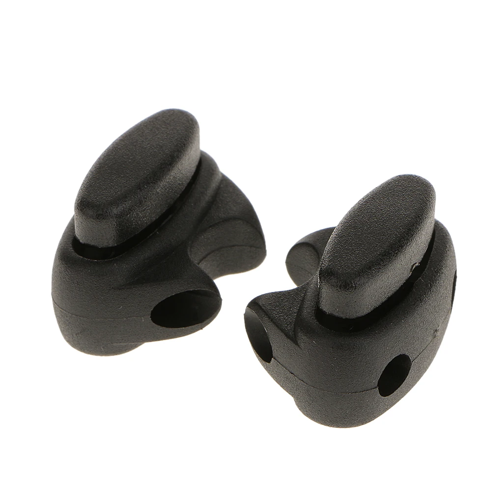 

2 Holes Buckle Rope Clamp Cord Lock Stopper for Shoes Backpack Bag Pouch