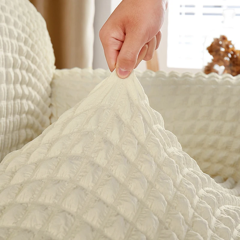 Чехол на 1/2/3/4 сиденья в стиле ретро эластичный однотонный чехол из спандекса для