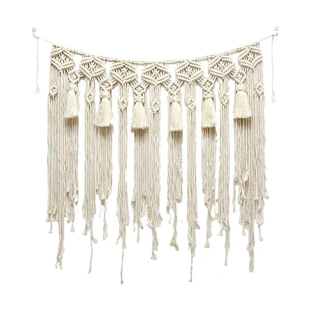 

Nordic Bohemian Large Lace Wall Hanging Hand-woven Exquisite Decorative Tapestry Home Wall Wedding Background Decoration