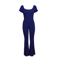 summer sets for women solid color 2pcssets sexy short sleeve crop top high waisted pants outfit for yoga