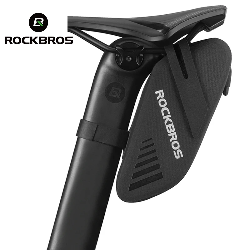 Велосипедная задняя Сумка ROCKBROS, эффективные водонепроницаемые подседельные штыри, складные мешки для горных и дорожных велосипедов - изображение
