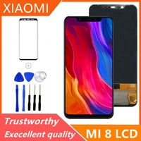 original display for xiaomi mi 8 touch screen digitizer assembly with frame for xiaomi mi8 replacement repair parts
