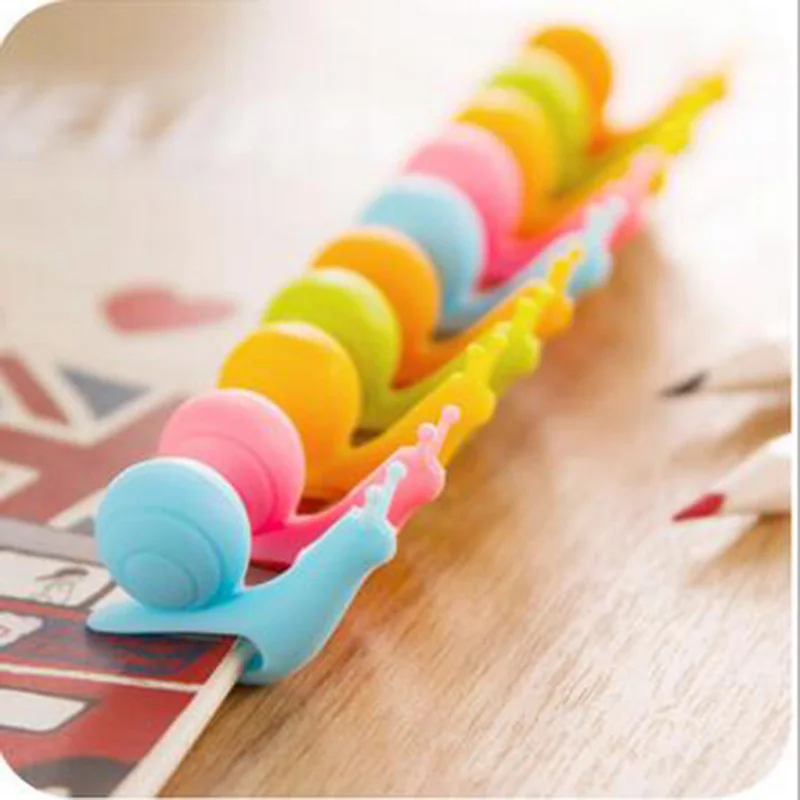 10 шт. Рождественская Милая силиконовая сумка в форме улитки держатель чашка