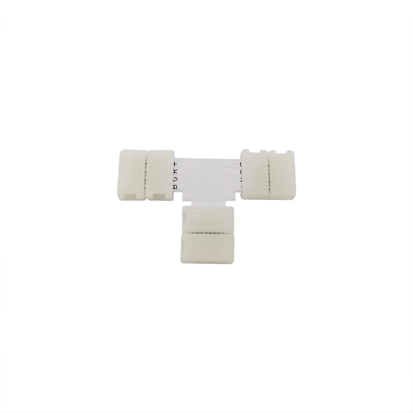 10 мм Т-образный 4-контактный разъем безпаяльная лампа для 5050/3528 SMD RGB быстрый