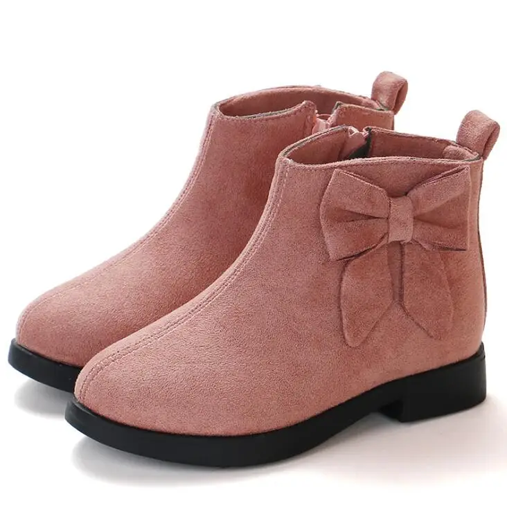 

Girls Martin Boots Leather Kids Sneakers For Girls Children Warm Boots Fashion Soft Bottom Princess Snow Boots Sport Shoes
