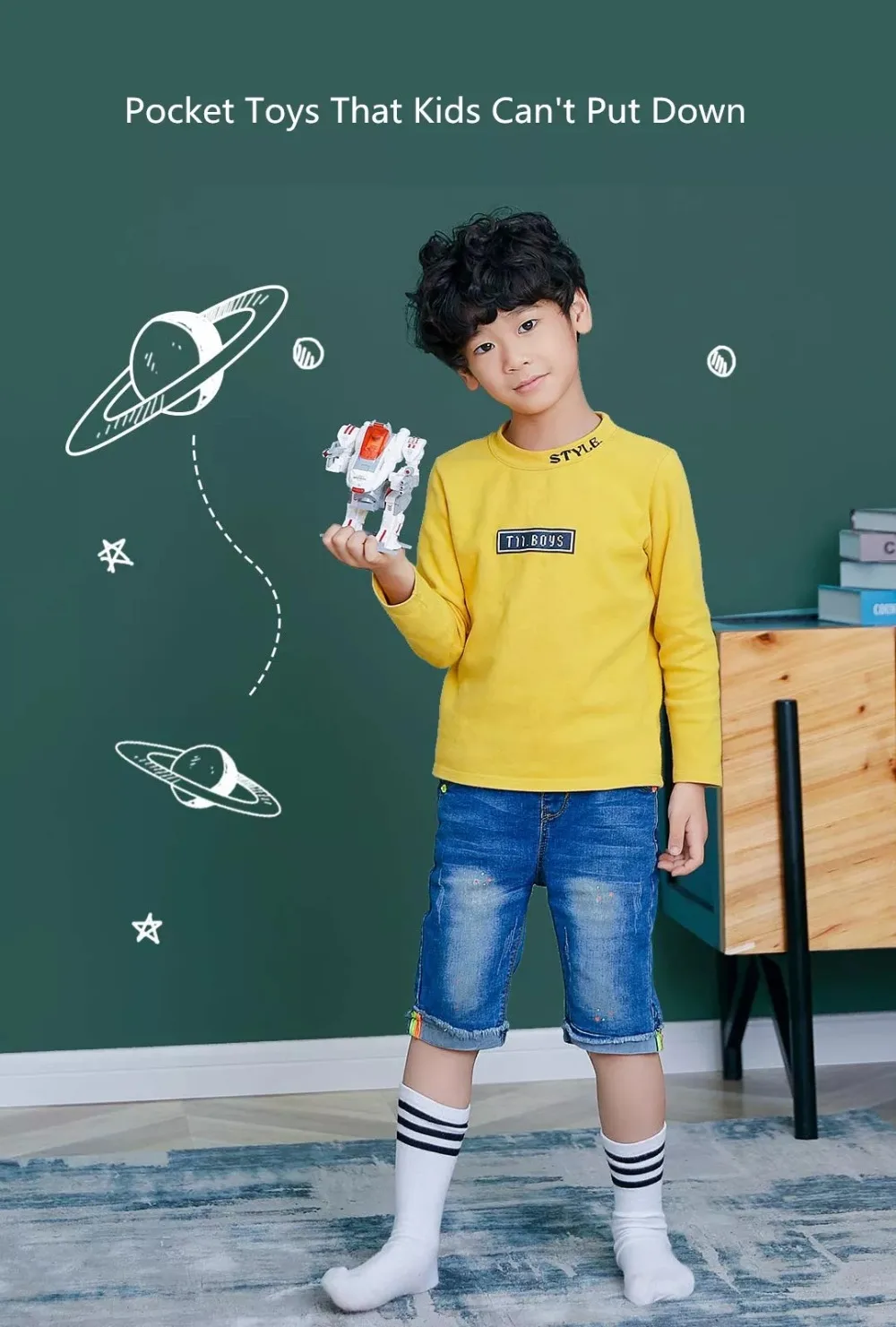 Mijia Bravokids 54 шт. Робот Модель воина электрический набор игрушек своими руками головоломка сборная игрушка модель мальчик девочки игрушка для детей подарок для детей