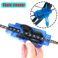 1pcs portable bicycle chain cleaner bike brushes scrubber wash tool mountain cycling cleaning kit outdoor accessory