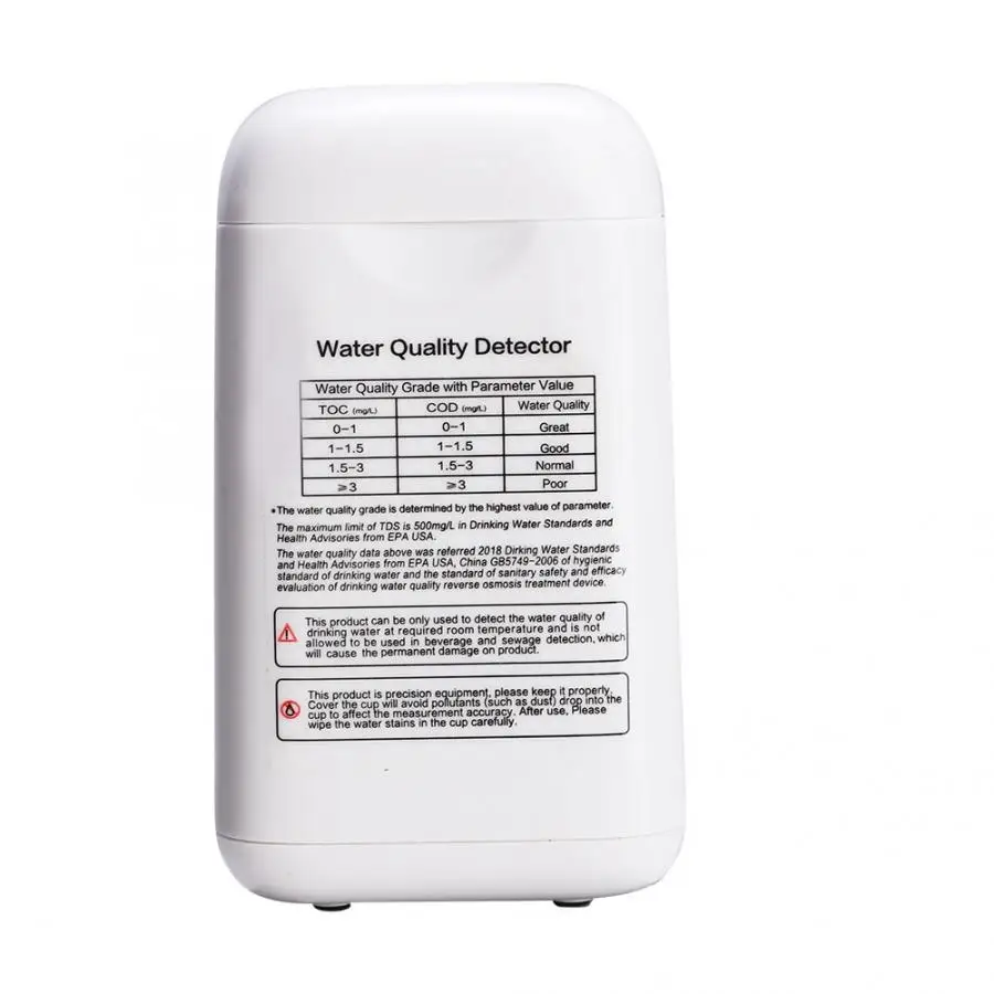 Портативный цифровой тестер качества воды TOC COD TDS для аквариума