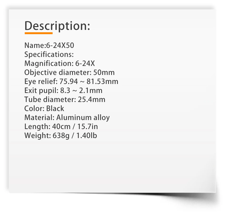 B BESTSIGHT тактический прицел 6-24X50 AOE красный зеленый с подсветкой Crosshair прицел оптический прицел охотничьи прицелы