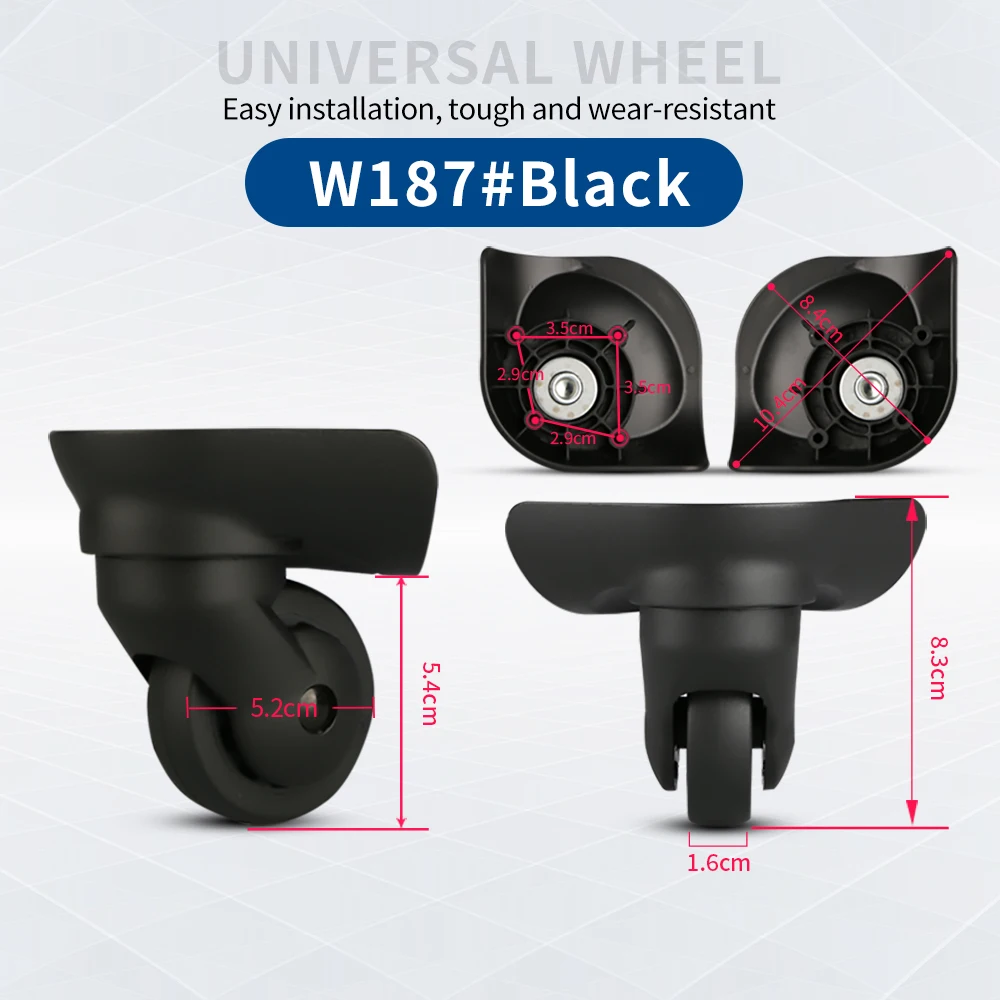 Password luggage wheel Compatible with Sansonlte 06Q suitcase trolley repair accessories replacement detachable shock-absorbing