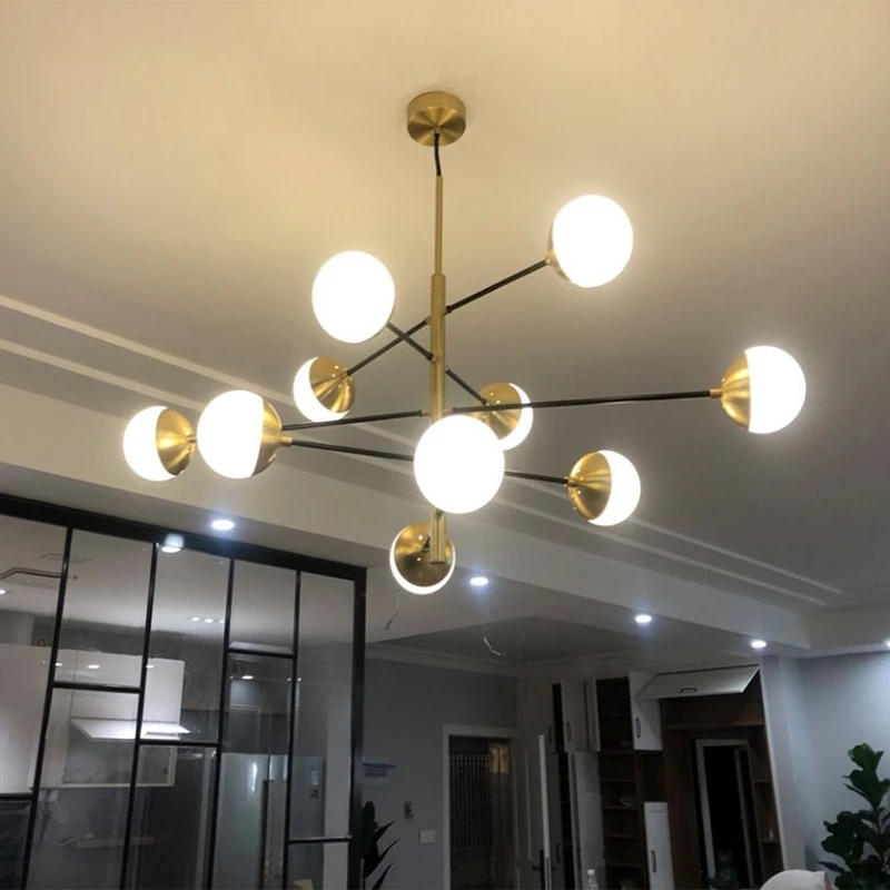 

TRAZOS Led Pendant Lights Gold Haning Lamp Nordic Ball Pandant Lamp For Bedroom Dining room Living room Lighting Bar Loft Light