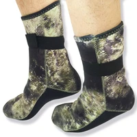 camouflage snorkeling socks 3mm neoprene diving socks non slip anti scratch for men women warm thermal beach swimming socks