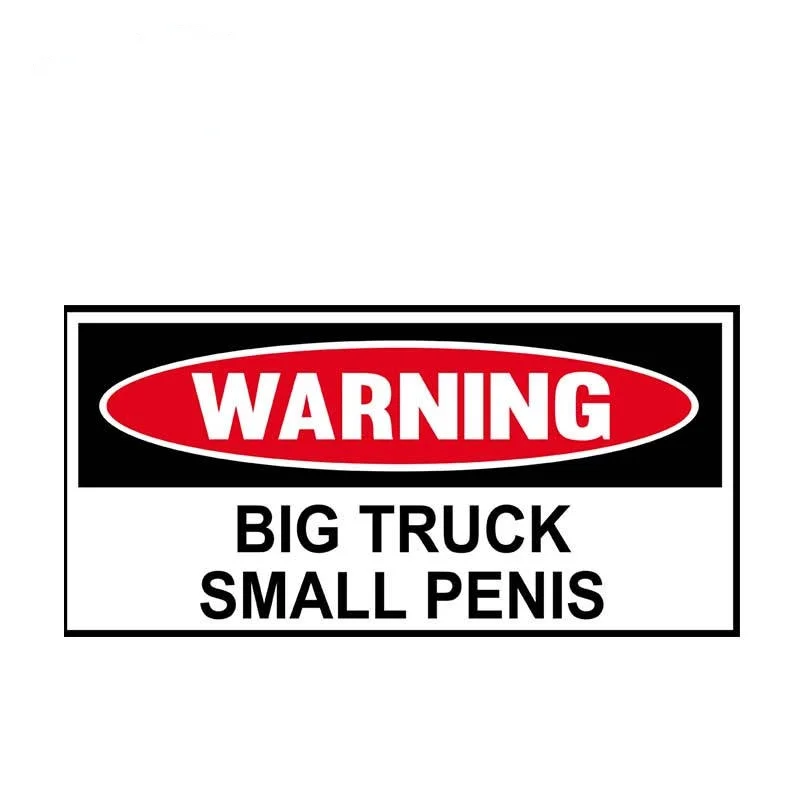 

13cm x 6.4cm For Funny Warning Vinyl Sticker Truck Window Decal Bumper Waterproof Accessories