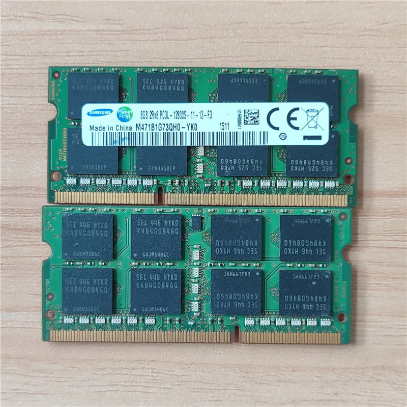 

SAMSUNG Memory RAM DDR3 8GB 2RX8 PC3L 12800S Laptop DDR3 1600 MHz Memoria RAMS Stick for Notebook 1.35V DDR3 ram 1PCS